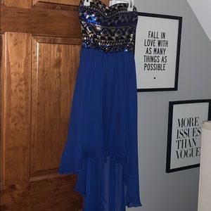 As U Wish Brand Strapless high low dress (XS)